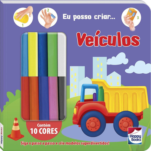 Criando com Massinha! Veículos, de Brijbasi Art Press Ltd. Happy Books Editora Ltda., capa dura em português, 2022