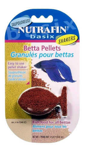 Alimento Bettas Nutrafin Basix Pellets 12g Peces Acuario