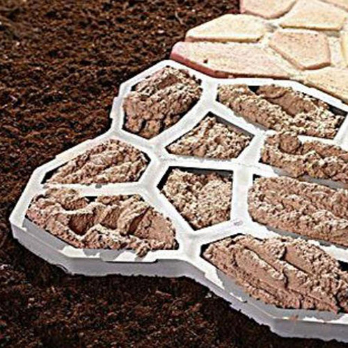 6x Jardín Diy Molde De Pavimentación Moldeado De Plástico
