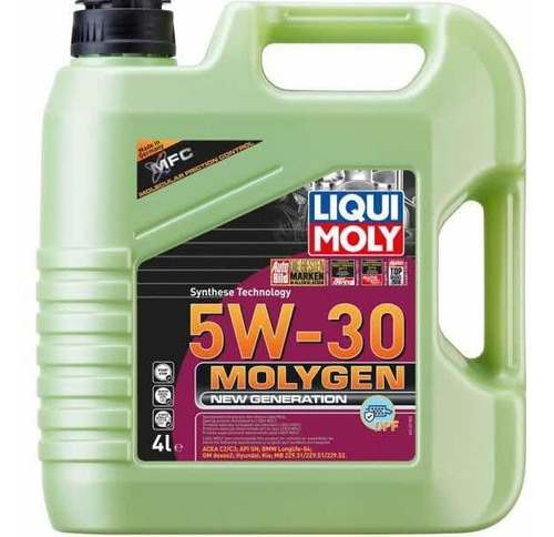 Aceite Liquimoly 5w30 Molygen 4litros Dpf C3 Sn