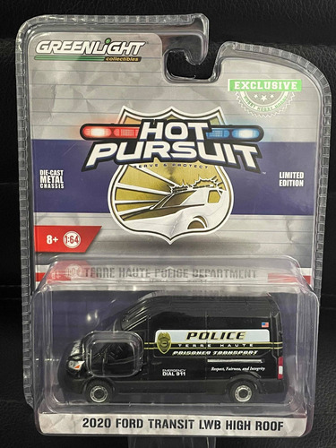Greenlight Hot Porsuit 2020 Ford Transit, Police Transporter