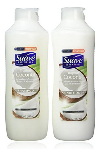  Suave Essentials Juego De Champu Y Acondicionador Coco Trop