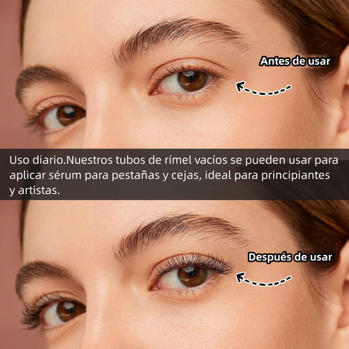 30 Envases Rimel Vacío 4ml Caja Pestañas Cepillos+accesorio Negro