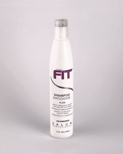  Shampoo Matizador Plata Kolor Fit 300ml. Decoloracion Y Cana