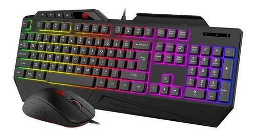 Combo Gamer Havit Mouse Y Teclado Rgb Retroiluminado Kb852cm