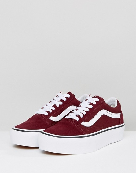 vans mujer rojas