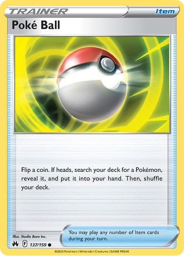 Poké Ball 137/159 Cartas Pokemon Crown Zenith Sword & Shield