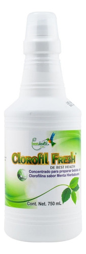 Concentrado De Clorofila Liquida 750ml  De Best Health Sabor Menta - Hierbabuena