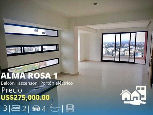 Vendo Apartamento Nuevo En Torre Nueva Alma Rosa 1era.