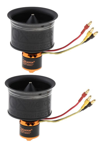 2pcs 50mm Ventilador De Conducto Qf2611 4600kv Motor Sin