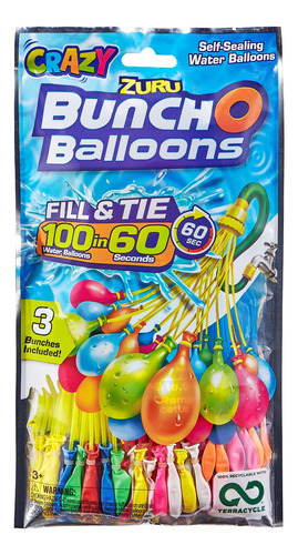 Set De 3 Paquetes De 100 Globos De Agua Bunch O Balloons