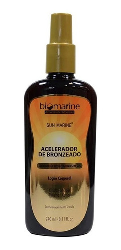 Sun Marine Acelerador De Bronzeado 240ml Biomarine