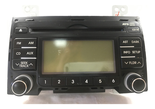 Radio Som Cd Player Mp3 Hyundai I30 961602l500 Rcc120