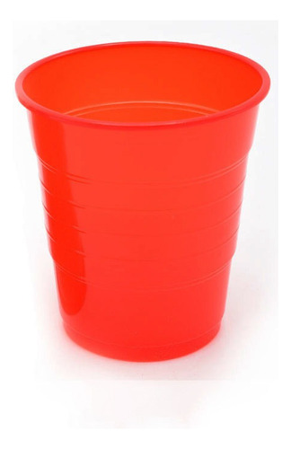 Vaso Plastico 300cc Rojo 10pcs