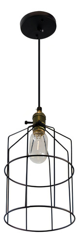 Lámpara Colgante H9043-1 Moderna Negra E27 40w Lumimexico Estructura Negro