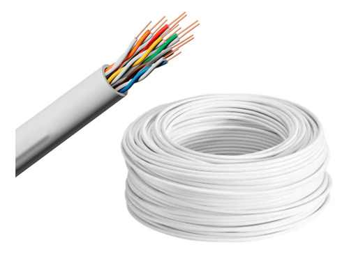 Cable Multipar Para Alarma 6 Pares Marca Conelsa Rollo 100m