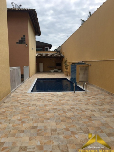 Sobrado 100m Da Praia Em Condomínio Fechado Com Piscina - Ca00097 - 34580572