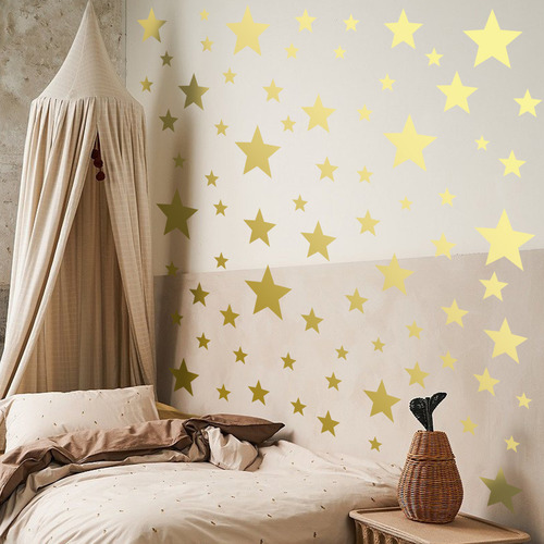 Adesivos De Parede T Golden Star Para Salas De Crianças E Fu