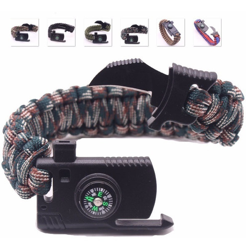 Pulsera Paracord Supervivencia Con Navaja Envio Gratis!