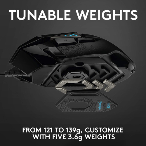 Ratón Para Juegos Logitech G502 Hero De Alto Rendimiento