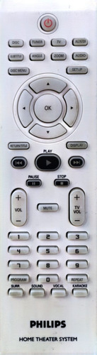 Control Remoto Para Teatro En Casa  Philips 