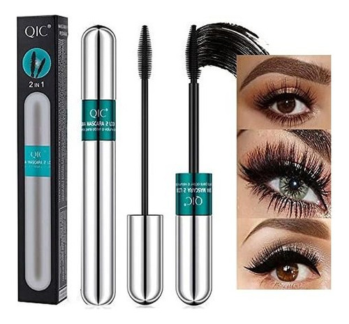 Máscara - Máscara Impermeable 4d Silk Fiber Lash 2 En 1,