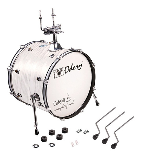 Imagen 2 de 5 de Bombo Bateria Odery Cafe Kit 20 X 17