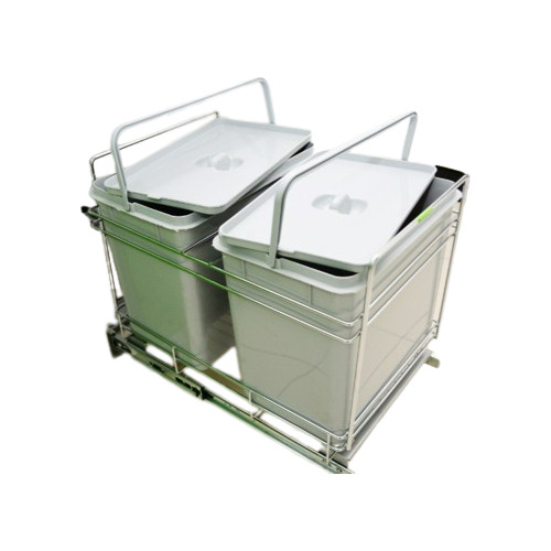 Porta Residuo Cesto Basura Doble Extraible 18+18lt Cocina