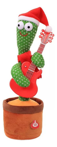 Cacto Dançante Com Repetidor Voz Cacto Violão Natal