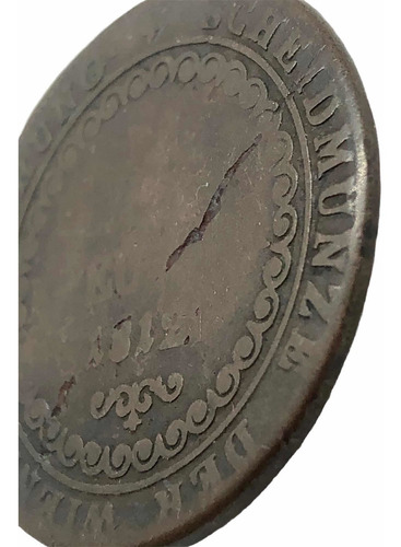 Moneda Antigua Imperio Austro Húngaro De 1812 De 3 Kreuzer (Usado)