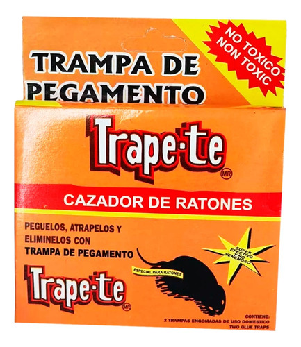 Trampa Pega Ratones Chica Trape-te (2pzs) No Tóxico
