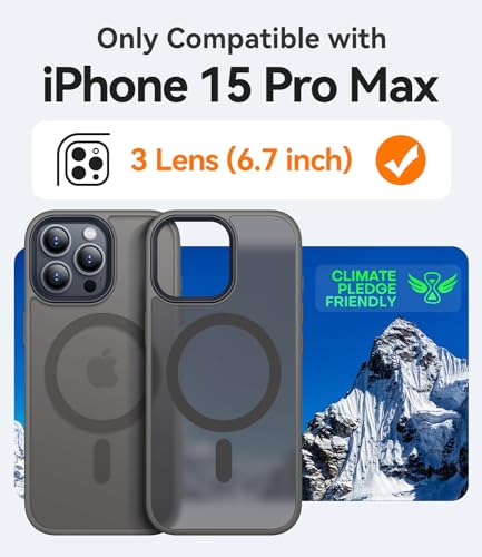 Funda Para iPhone 15 Pro Max Titanium Gris 6.7 PuLG Plastico