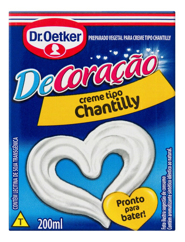 Creme Chantilly Dr. Oetker DeCoração Caixa 200ml