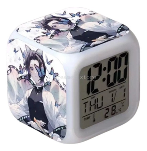 Reloj Demon Slayer Shinobu Despertador Digital Luz Grafimax
