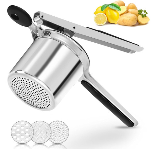 Trituradora De Patatas De Acero Inoxidable Con Mango Ergonóm