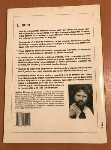 El Aura Energía Vital Luminosa Stefano Mayorca (Usado)