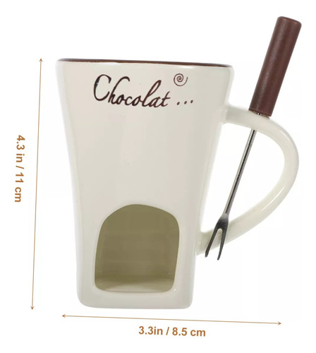 Juego De Tazón De Fondue De Para Derretir Chocolate