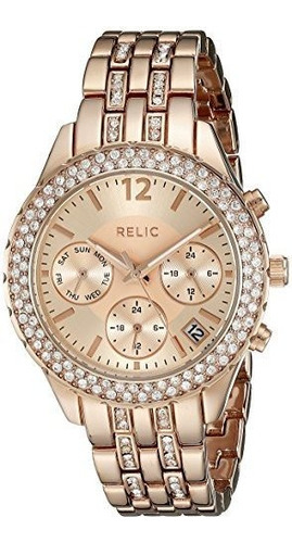 Relic Zr15787 Merritt Display Analogico Crystal-accent Rose
