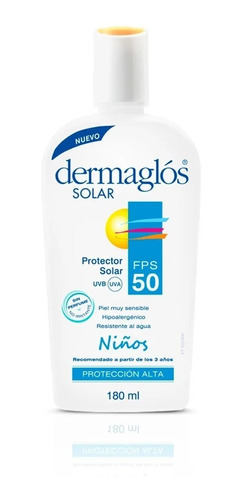 Protector Solar Dermaglós Niños Fps 50 Emulsión Fps50x180ml