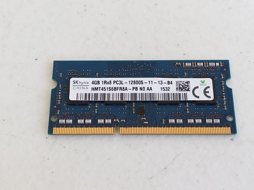 Memoria Sk Hynix 4gb 1rx8-pc3l-12800s Laptop Hp 15-an001la (Usado)