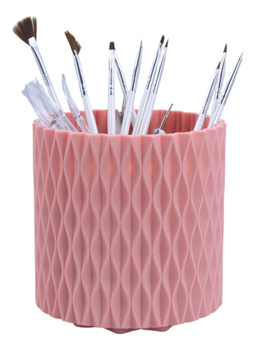 Organizador Porta Pinceles Brochas Uñas Acrílicas, Giratorio