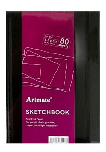 Sketchbook Artmate Block Hojas 110gs 80 Hojas - 13.9x20cm