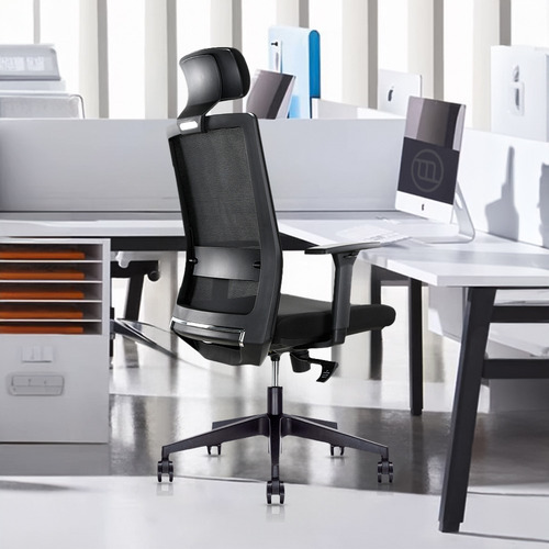 Silla De Oficina Premium Ergonométrica Benessere Negro Material Del Tapizado Tela