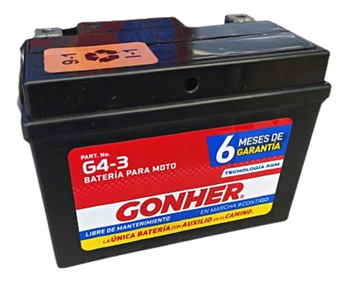 Batería Para Moto Agm Gonher Can-am Ds 90 2016