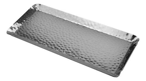 Bandeja Rectangular Martillada Antirtrader, Bandeja De Acero