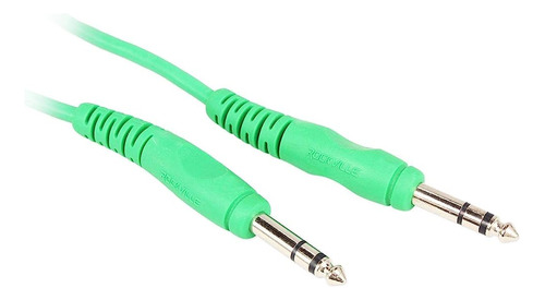 Rockville Rctr106g 6' 1/4'' Trs A 1/4'' Trs Cable, Verde, 10