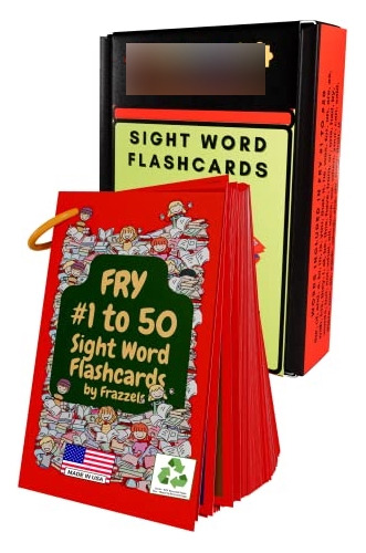 Fry Sight Words Flash Cards 1 To 50 With Pictures For Ages 4
