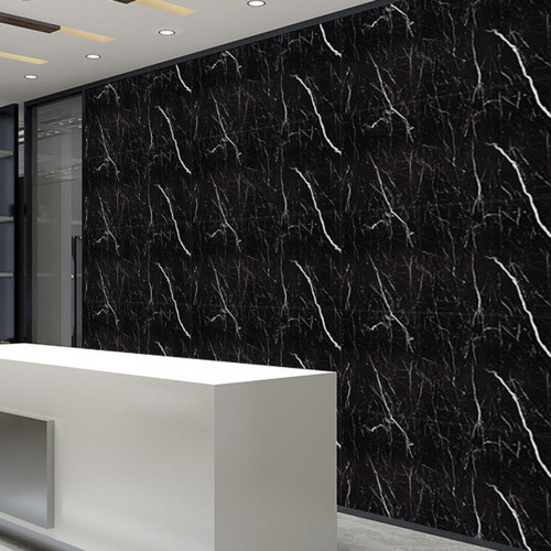 Kolertech Placa Autoadhesiva 30x60m Pared Color Carrara Black