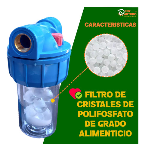 Filtro Antisarro Purificador Calefon Caldera Termo 1/2 Hi