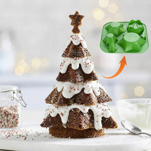 Molde K Cake Mold Tree Para Hornear Chocolate Y Hielo, Molde